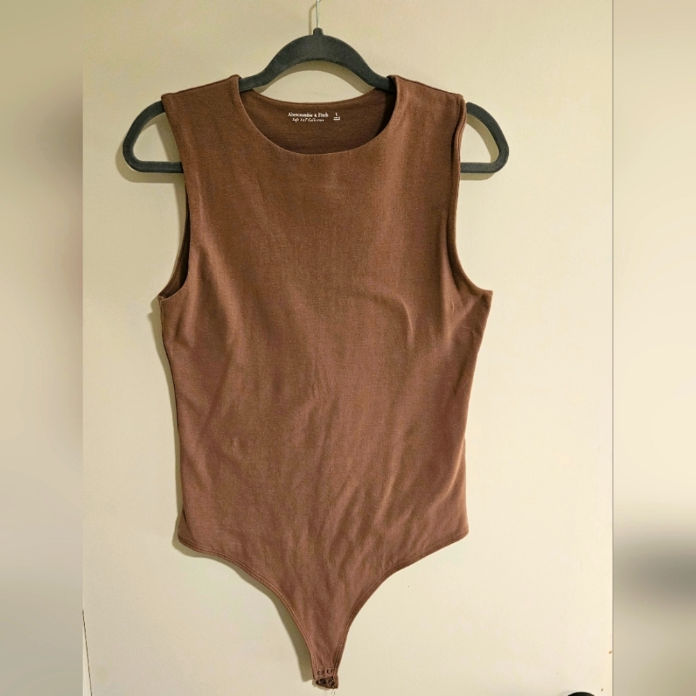 Express Beige Sleeveless Bodysuit